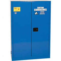 Eagle - Safety Cabinets Hazardous Chemical Type: Corrosive Chemicals Color: Royal Blue - Industrial Tool & Supply