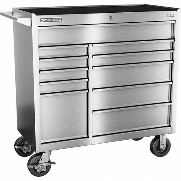 Champion Tool Storage - Tool Storage Combos & Systems Type: Wheeled Tool Cabinet Drawers Range: 10 - 15 Drawers - Industrial Tool & Supply