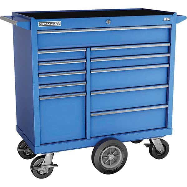 Champion Tool Storage - Tool Storage Combos & Systems Type: Wheeled Tool Cabinet with Maintenance Cart Drawers Range: 10 - 15 Drawers - Industrial Tool & Supply