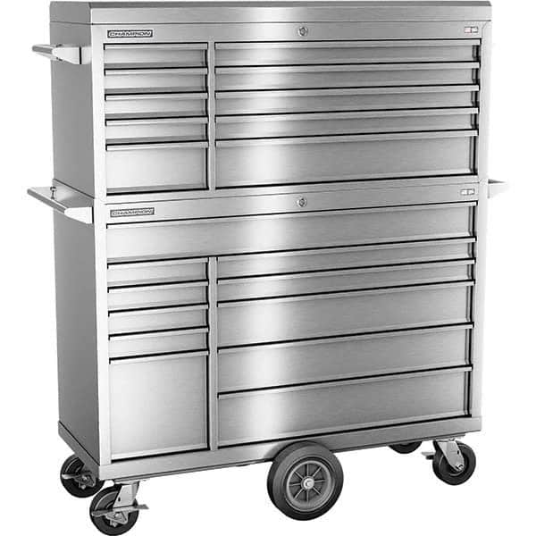 Champion Tool Storage - Tool Storage Combos & Systems Type: Top Chest/Roller Cabinet Combo with Maintenance Cart Drawers Range: 16 Drawers or More - Industrial Tool & Supply