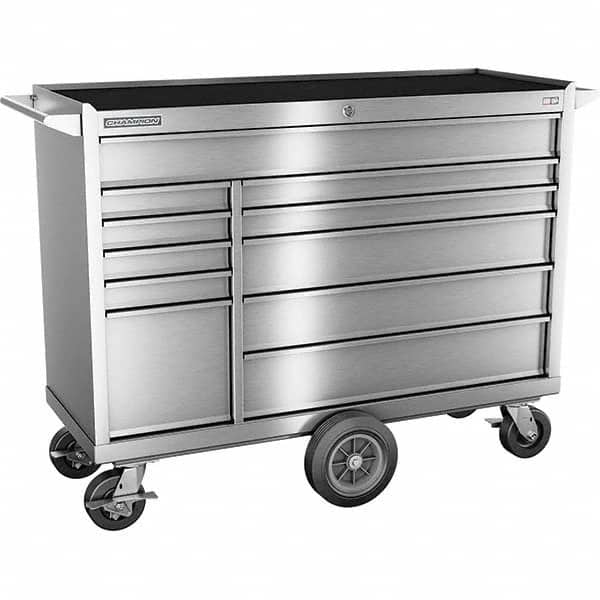 Champion Tool Storage - Tool Storage Combos & Systems Type: Wheeled Tool Cabinet with Maintenance Cart Drawers Range: 10 - 15 Drawers - Industrial Tool & Supply