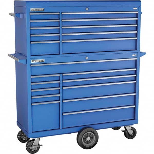 Champion Tool Storage - Tool Storage Combos & Systems Type: Top Chest/Roller Cabinet Combo with Maintenance Cart Drawers Range: 16 Drawers or More - Industrial Tool & Supply