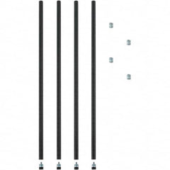 ALERA - 36" Wide x 36" High Open Shelving Post For Wire Shelving - Industrial Tool & Supply