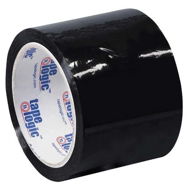 Tape Logic - Pack of (6) 55 Yd Rolls 3" Black Box Sealing & Label Protection Tape - Industrial Tool & Supply