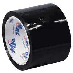 Tape Logic - Pack of (6) 55 Yd Rolls 3" Black Box Sealing & Label Protection Tape - Industrial Tool & Supply