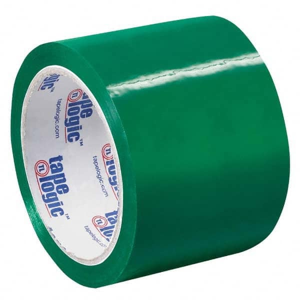 Tape Logic - Pack of (6) 55 Yd Rolls 3" Green Box Sealing & Label Protection Tape - Industrial Tool & Supply