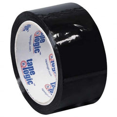 Tape Logic - Pack of (6) 55 Yd Rolls 2" Black Box Sealing & Label Protection Tape - Industrial Tool & Supply