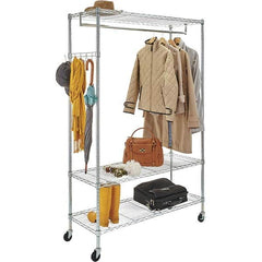 ALERA - 500 Lb Capacity 3 Shelf Wire Shelving - Starter Unit - Industrial Tool & Supply