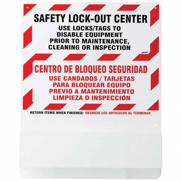 Brady - Empty Acrylic Lockout Device Station - Industrial Tool & Supply