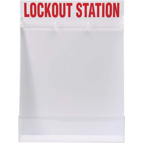 Brady - Empty Polystyrene Lockout Device & Tag Station - Industrial Tool & Supply