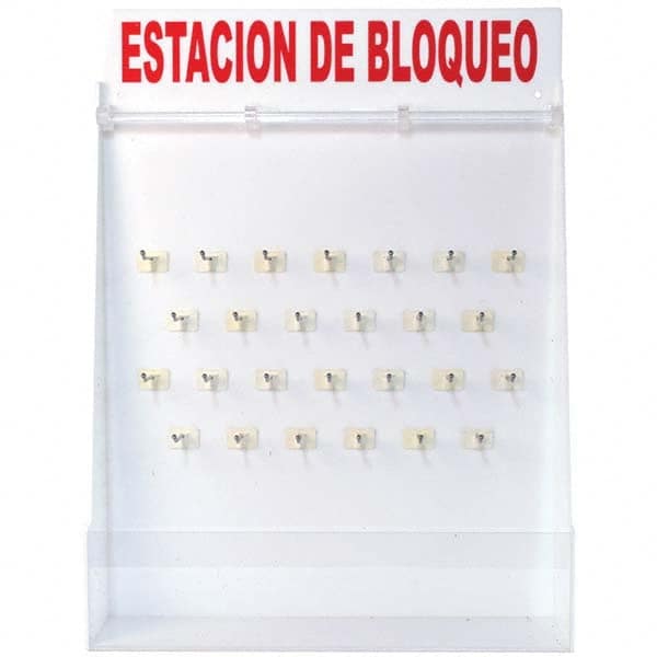Brady - Empty Polystyrene Lockout Device Station - Industrial Tool & Supply