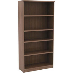 ALERA - Bookcases Height (Inch): 65 Color: Walnut - Industrial Tool & Supply