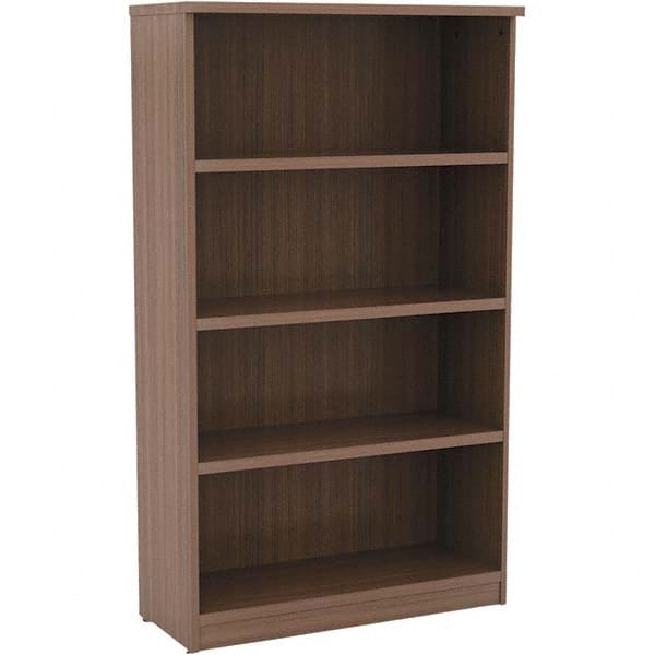 ALERA - Bookcases Height (Inch): 55 Color: Walnut - Industrial Tool & Supply