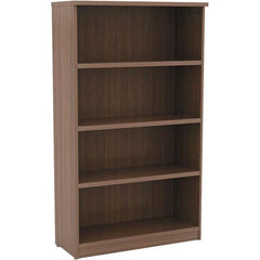ALERA - Bookcases Height (Inch): 55 Color: Walnut - Industrial Tool & Supply