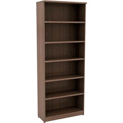ALERA - Bookcases Height (Inch): 80-3/4 Color: Walnut - Industrial Tool & Supply