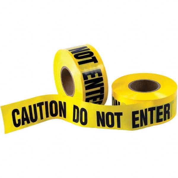 Value Collection - Barricade & Flagging Tape Tape Type: Barricade Legend: Do Not Enter - Industrial Tool & Supply