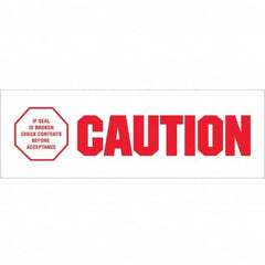 Tape Logic - Shipping & DOT Labels Message Type: Shipping Label Legend: Caution - If Seal Is Broken - Industrial Tool & Supply