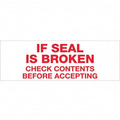 Tape Logic - Shipping & DOT Labels Message Type: Shipping Label Legend: If Seal is Broken - Industrial Tool & Supply