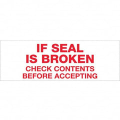 Tape Logic - Shipping & DOT Labels Message Type: Shipping Label Legend: If Seal is Broken - Industrial Tool & Supply