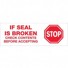 Tape Logic - Shipping & DOT Labels Message Type: Shipping Label Legend: Stop If Seal is Broken - Industrial Tool & Supply