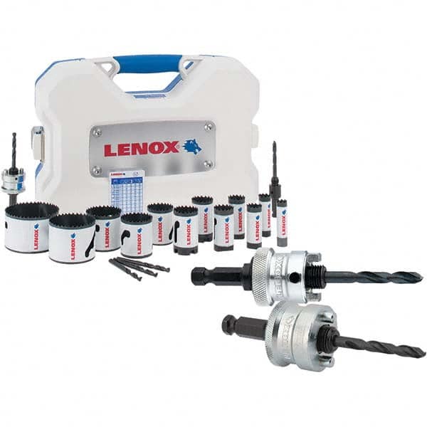 Lenox - Hole Saw Kits Minimum Saw Diameter (Inch): 5/8 Maximum Saw Diameter (Inch): 3 - Industrial Tool & Supply