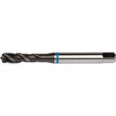 DORMER - 1-8 UNC 4 Flute 2B/3B Semi-Bottoming Spiral Flute Tap - Industrial Tool & Supply