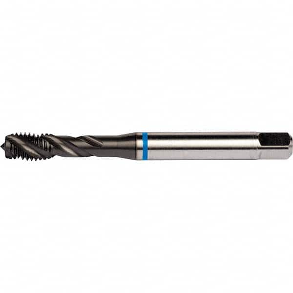 DORMER - 5/8-11 UNC 4 Flute 2B/3B Semi-Bottoming Spiral Flute Tap - Industrial Tool & Supply