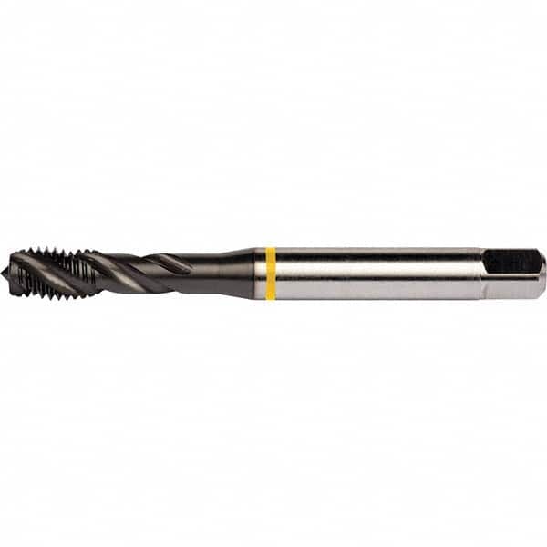 DORMER - 1-8 UNC 4 Flute 2B Semi-Bottoming Spiral Flute Tap - Industrial Tool & Supply