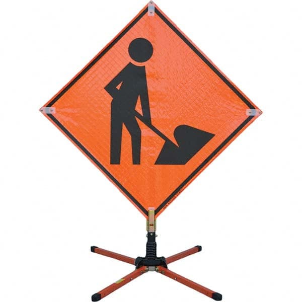 VizCon - Sign Posts & Traffic Sign Accessories Type: Roll-Up Sign Stand Sign Post/Stand Height (Feet): 3 - Industrial Tool & Supply