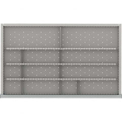 LISTA - 12-Compartment Drawer Divider Layout for 3.15" High Drawers - Industrial Tool & Supply