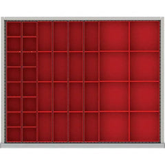 LISTA - 40-Compartment Drawer Divider Layout for 2.17" High Drawers - Industrial Tool & Supply
