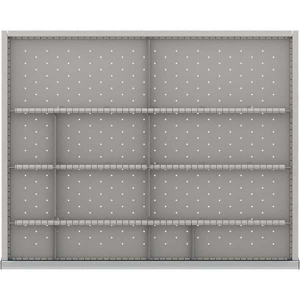 LISTA - 12-Compartment Drawer Divider Layout for 3.15" High Drawers - Industrial Tool & Supply