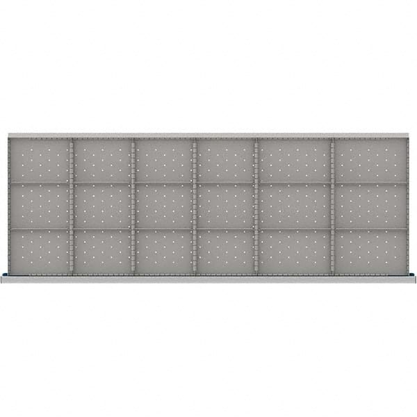 LISTA - 18-Compartment Drawer Divider Layout for 3.15" High Drawers - Industrial Tool & Supply