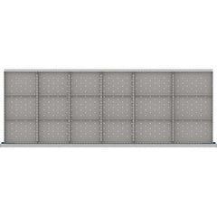 LISTA - 18-Compartment Drawer Divider Layout for 3.15" High Drawers - Industrial Tool & Supply
