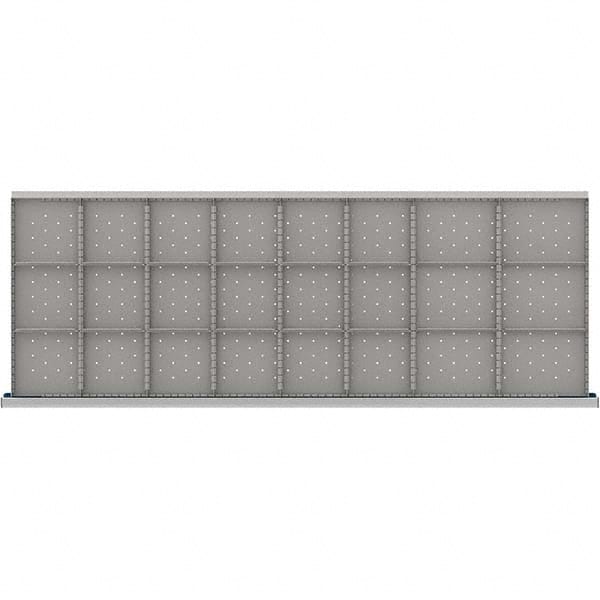 LISTA - 24-Compartment Drawer Divider Layout for 3.15" High Drawers - Industrial Tool & Supply