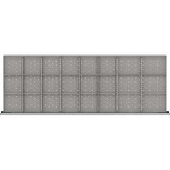 LISTA - 24-Compartment Drawer Divider Layout for 3.15" High Drawers - Industrial Tool & Supply