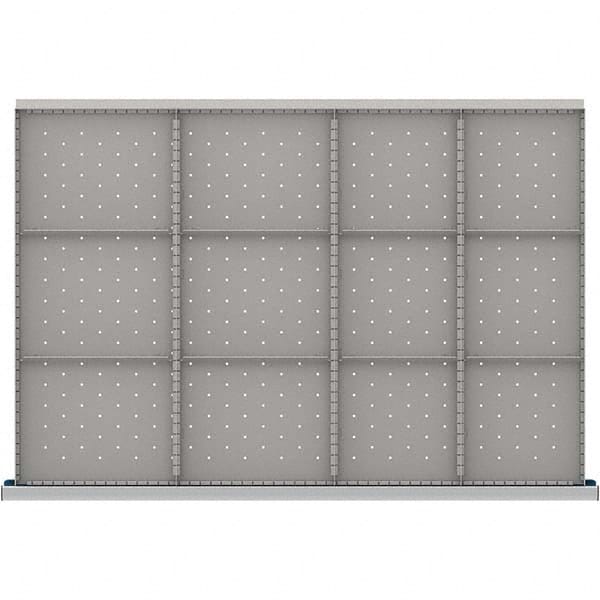 LISTA - 12-Compartment Drawer Divider Layout for 3.15" High Drawers - Industrial Tool & Supply