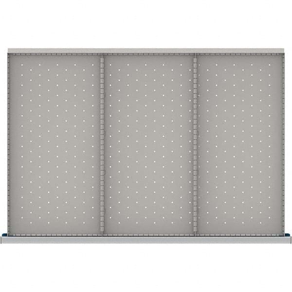 LISTA - 3-Compartment Drawer Divider Layout for 3.15" High Drawers - Industrial Tool & Supply