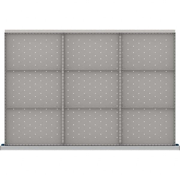 LISTA - 9-Compartment Drawer Divider Layout for 3.15" High Drawers - Industrial Tool & Supply