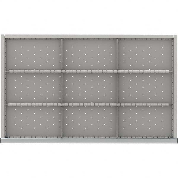 LISTA - 9-Compartment Drawer Divider Layout for 3.15" High Drawers - Industrial Tool & Supply
