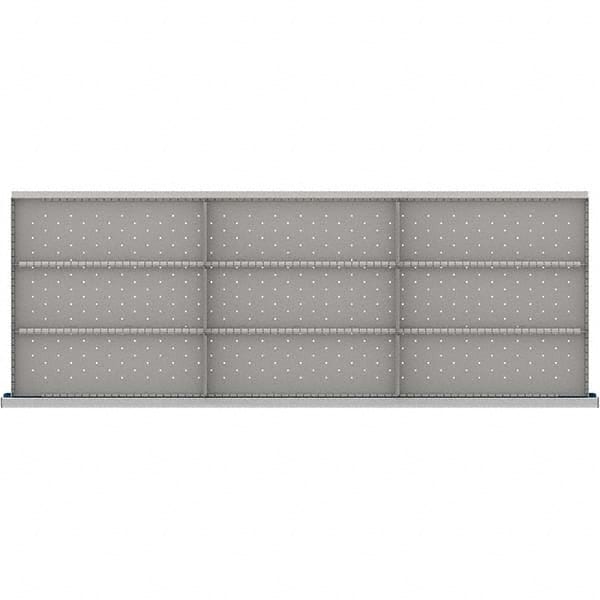 LISTA - 9-Compartment Drawer Divider Layout for 3.15" High Drawers - Industrial Tool & Supply