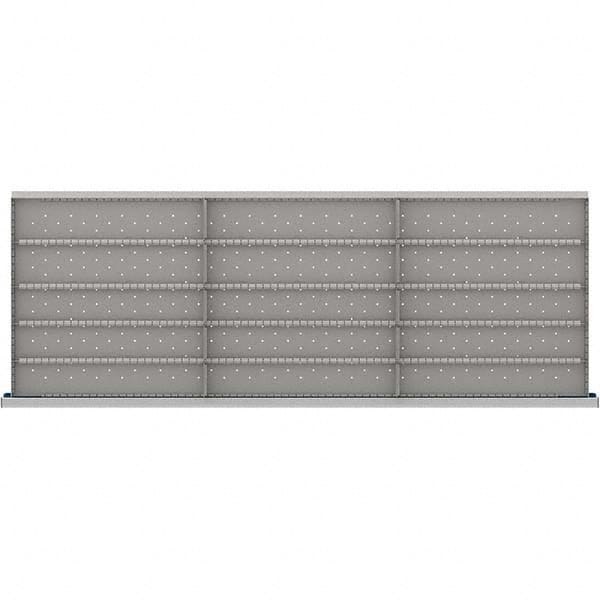 LISTA - 15-Compartment Drawer Divider Layout for 3.15" High Drawers - Industrial Tool & Supply
