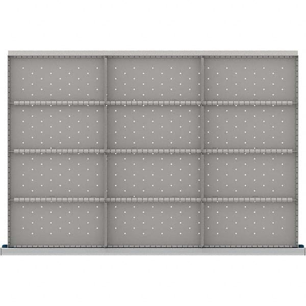 LISTA - 12-Compartment Drawer Divider Layout for 3.15" High Drawers - Industrial Tool & Supply