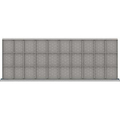 LISTA - 30-Compartment Drawer Divider Layout for 3.15" High Drawers - Industrial Tool & Supply