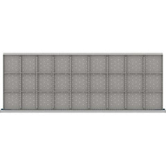 LISTA - 27-Compartment Drawer Divider Layout for 3.15" High Drawers - Industrial Tool & Supply