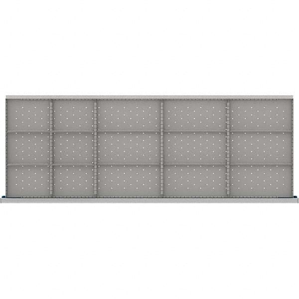 LISTA - 15-Compartment Drawer Divider Layout for 3.15" High Drawers - Industrial Tool & Supply