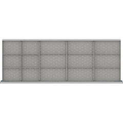 LISTA - 15-Compartment Drawer Divider Layout for 3.15" High Drawers - Industrial Tool & Supply