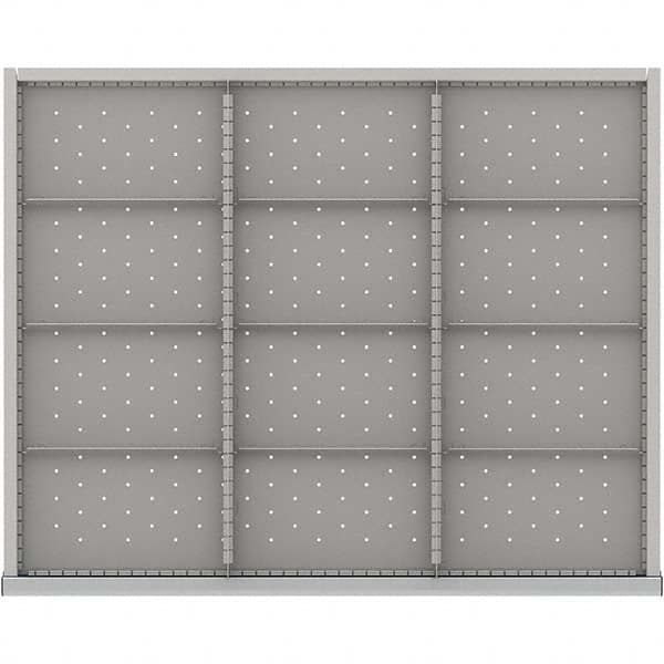 LISTA - 12-Compartment Drawer Divider Layout for 3.15" High Drawers - Industrial Tool & Supply