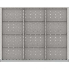 LISTA - 12-Compartment Drawer Divider Layout for 3.15" High Drawers - Industrial Tool & Supply