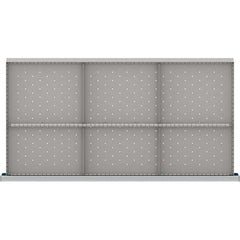 LISTA - 6-Compartment Drawer Divider Layout for 3.15" High Drawers - Industrial Tool & Supply